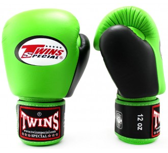 Боксерские перчатки Twins Special (BGVL-3-2T green/black)